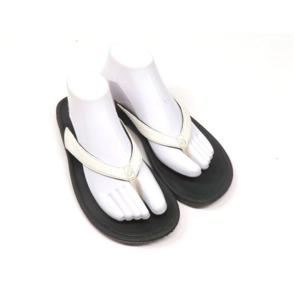 OLUKAI Kulapa Kai White Flip Flop Sandal Water Resistant Fast Dry Women 11 - Picture 1 of 8